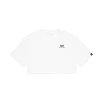 Basic Small Logo Cropped PP T-Shirt Women - white