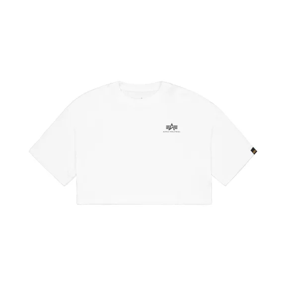 Basic Small Logo Cropped PP T-Shirt Women - white Basic Small Logo Cropped PP T-Shirt Women - white