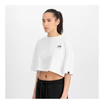 Basic Small Logo Cropped PP T-Shirt Women - white