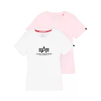 New Basic Big Logo T-Shirt 2 Pack Women - white/pastel pink