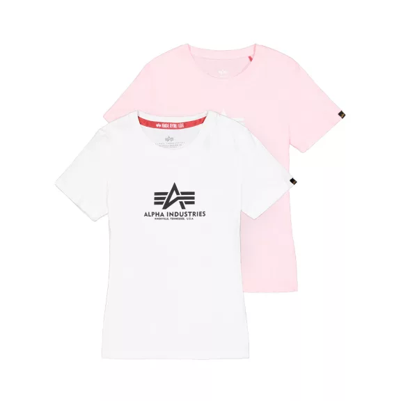 New Basic Big Logo T-Shirt 2 Pack Women - white/pastel pink New Basic Big Logo T-Shirt 2 Pack Women - white/pastel pink