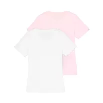 New Basic Big Logo T-Shirt 2 Pack Women - white/pastel pink