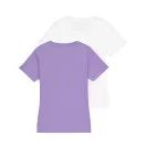New Basic Big Logo T-Shirt 2 Pack Women - white/violet storm New Basic Big Logo T-Shirt 2 Pack Women - white/violet storm