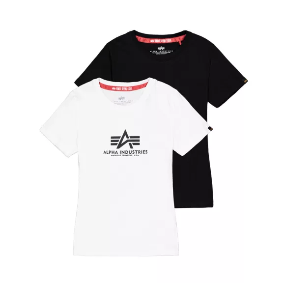 New Basic Big Logo T-Shirt 2 Pack Women - black/white New Basic Big Logo T-Shirt 2 Pack Women - black/white