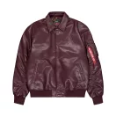 PU College Bomber Jacket - dark cherry PU College Bomber Jacket - dark cherry