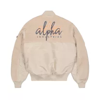 MA-1 Teddy Bomber Jacket - organic beige
