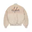 MA-1 Teddy Bomber Jacket - organic beige