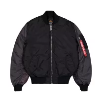 MA-1 Camo Back Embroidery Bomber Jacket - black