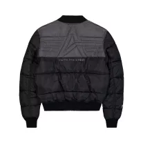 MA-1 Logo Puffer Winter Jacket - black