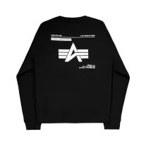 Label Sweashirt Backprint - black