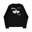Label Sweashirt Backprint - black