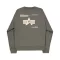 Label Sweashirt Backprint - dark olive