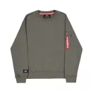 Label Sweashirt Backprint - dark olive Label Sweashirt Backprint - dark olive