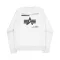 Label Sweashirt Backprint - pastel grey melange