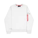 Label Sweashirt Backprint - pastel grey melange