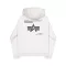 Label Backprint Hoodie - pastel grey melange