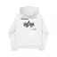 Label Backprint Hoodie - pastel grey melange