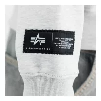 Label Backprint Hoodie - pastel grey melange