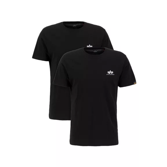 Basic T Small Logo 2 Pack - black/black Basic T Small Logo 2 Pack - black/black