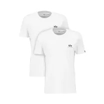 Basic T Small Logo 2 Pack - white/white
