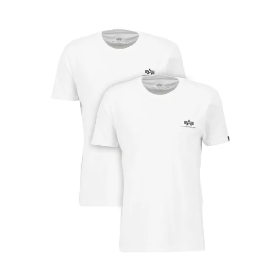 Basic T Small Logo 2 Pack - white/white Basic T Small Logo 2 Pack - white/white