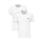 Basic T Small Logo 2 Pack - white/white