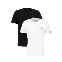 Basic T Small Logo 2 Pack - black/white