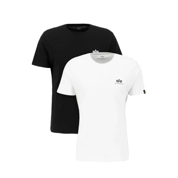 Basic T Small Logo 2 Pack - black/white Basic T Small Logo 2 Pack - black/white