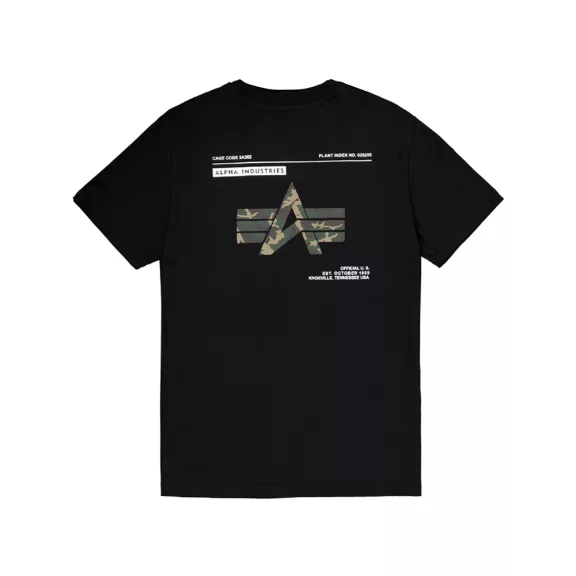 Camo Label Backprint T-Shirt - black Camo Label Backprint T-Shirt - black