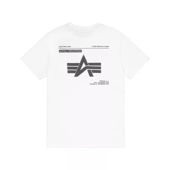 Label Backprint T-Shirt - white Label Backprint T-Shirt - white