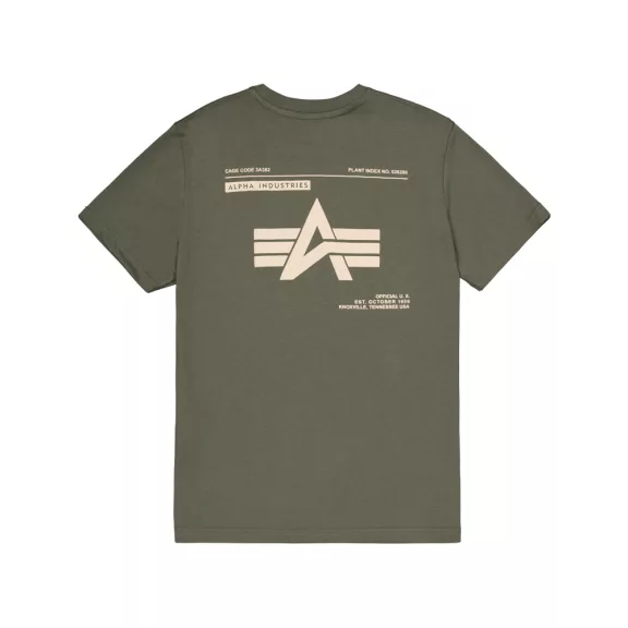 Label Backprint T-Shirt - dark olive Label Backprint T-Shirt - dark olive