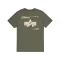 Label Backprint T-Shirt - dark olive