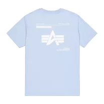 Label Backprint T-Shirt - artic blue