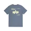 Label Backprint T-Shirt - denim blue