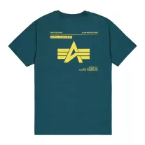 Label Backprint T-Shirt - deep petrol