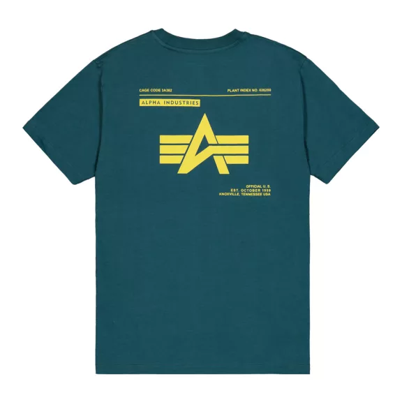 Label Backprint T-Shirt - deep petrol Label Backprint T-Shirt - deep petrol
