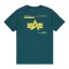 Label Backprint T-Shirt - deep petrol