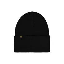 Rubber Logo Beanie - black