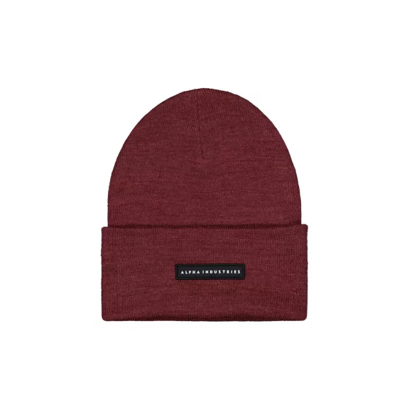 Rubber Logo Beanie - dark cherry Rubber Logo Beanie - dark cherry