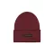 Rubber Logo Beanie - dark cherry