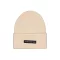 Rubber Logo Beanie - organic beige