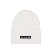 Rubber Logo Beanie - pastel grey