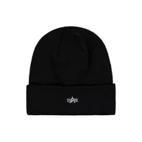 Metal Logo Beanie - black