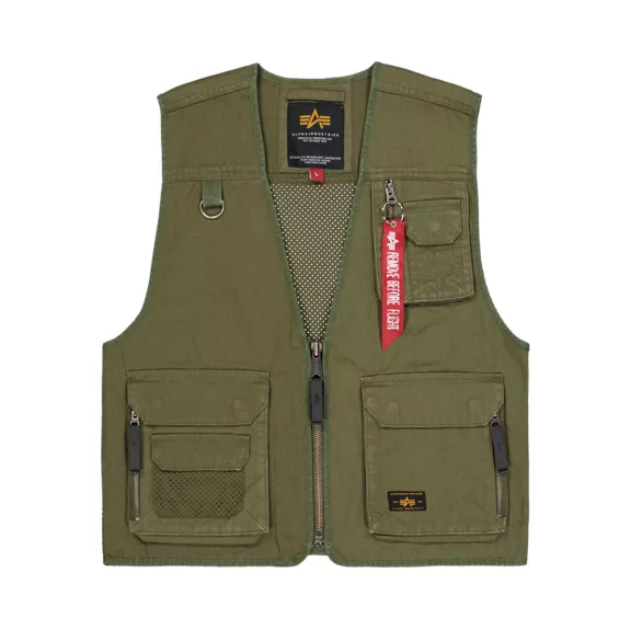 Mesh Utility Vest - dark olive Mesh Utility Vest - dark olive
