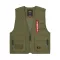 Mesh Utility Vest - dark olive