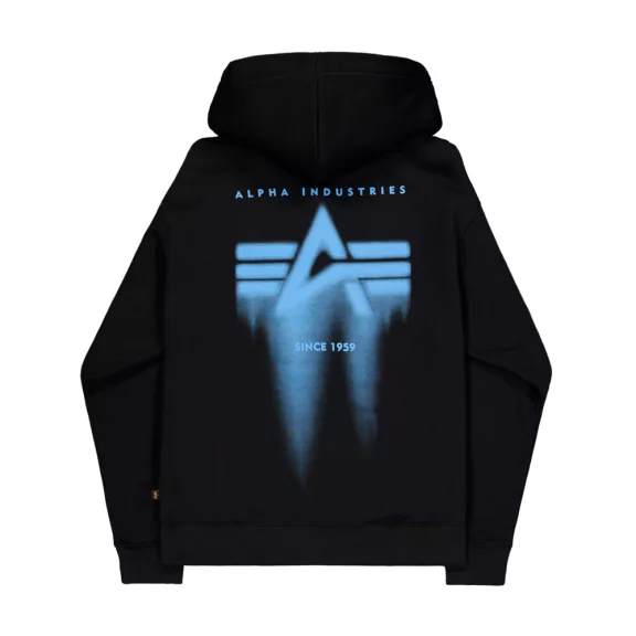 Spray Print Hoodie - black Spray Print Hoodie - black