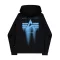 Spray Print Hoodie - black