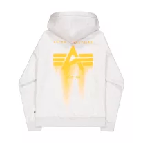 Spray Print Hoodie - pastel grey melange