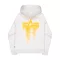 Spray Print Hoodie - pastel grey melange