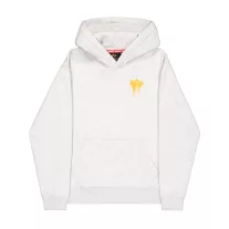 Spray Print Hoodie - pastel grey melange